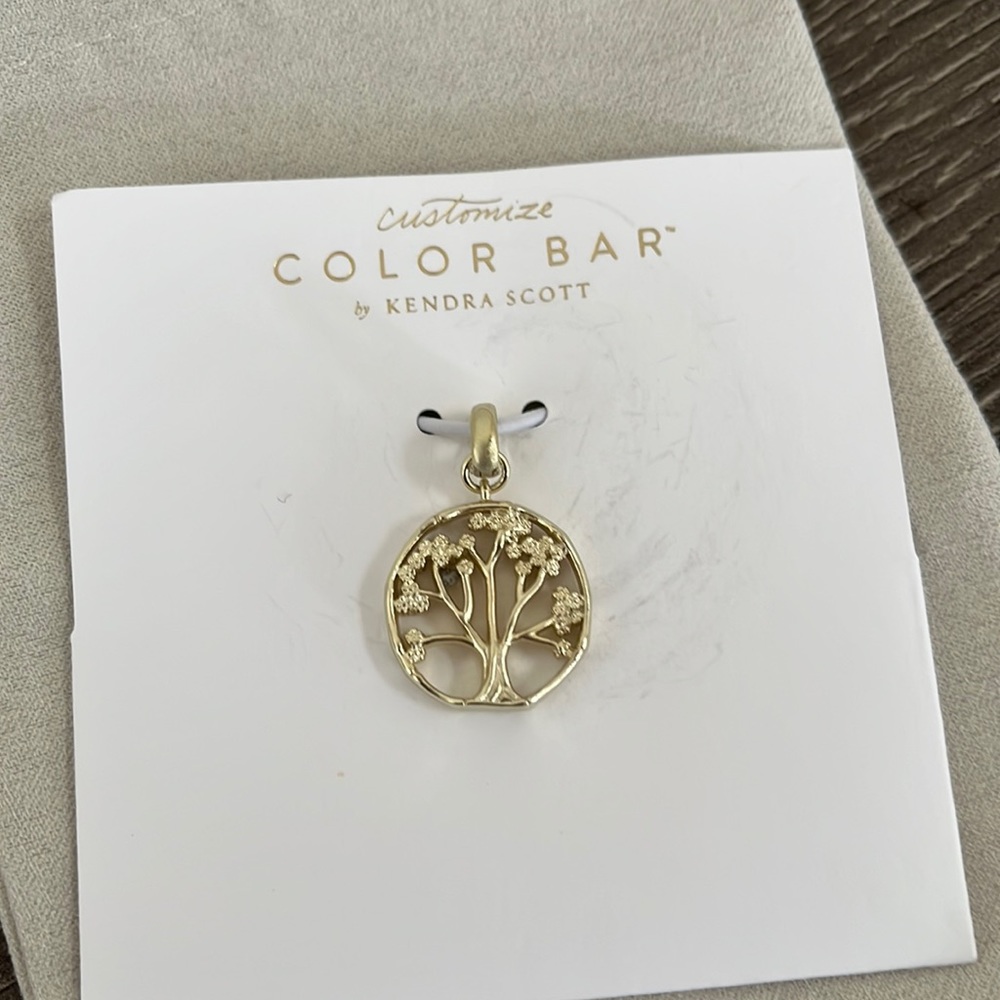 NWT Kendra Scott Cherry Blossom Charm- gold